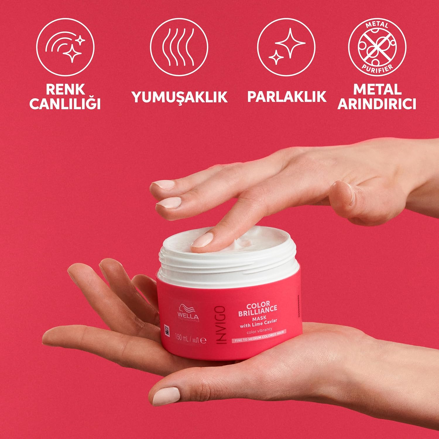 Wella - Invigo Color Brilliance Masque - soin intensif cheveux colorés épais