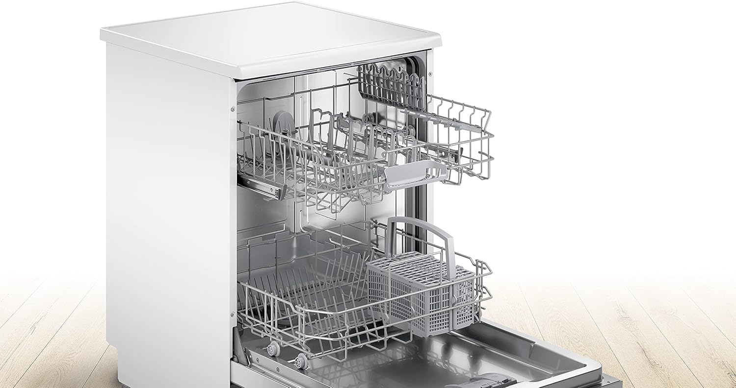 Bosch - Série 2 lave-vaisselle - 60cm - 12 couverts, Home Connect, EcoSilence, Blanc - SMS2ITW12E