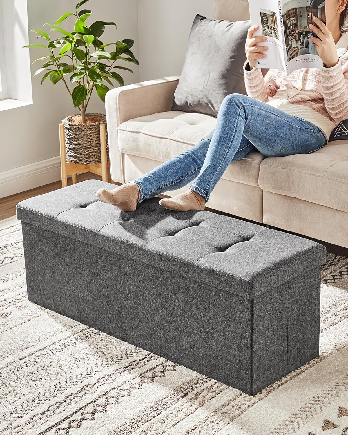SONGMICS - Mazie Collection - 110 cm - banc pliable, montage facile, LSF77K