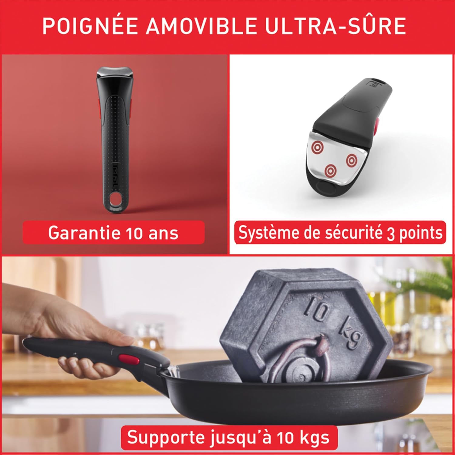 Tefal - Ingenio Emotion batterie cuisine 10pcs inox induction - L8971S04