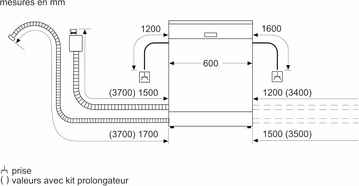 Bosch - Série 6 60cm pose-libre blanc