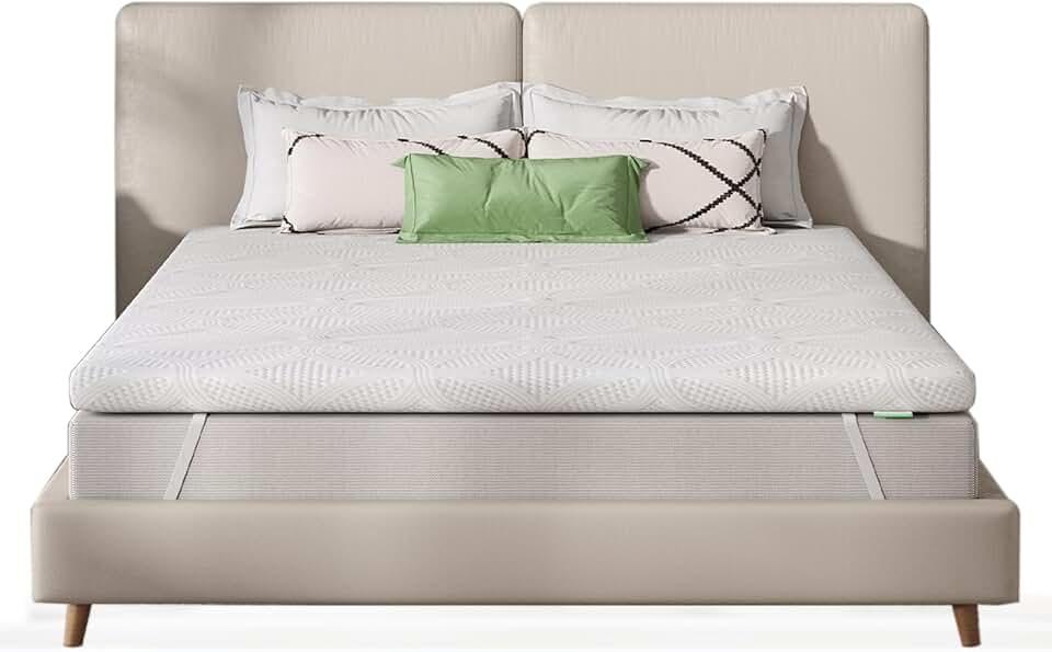 Novilla - Surmatelas Gel 5cm - 140x190 cm - Antidérapant, Housse Lavable