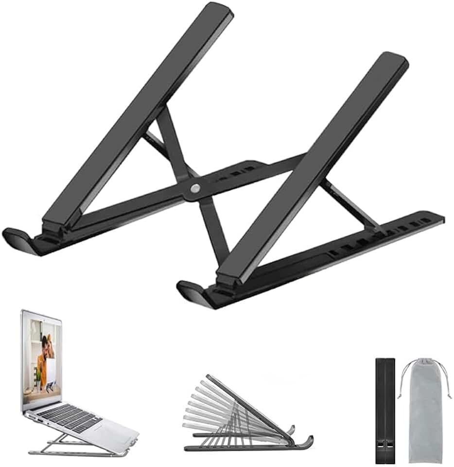 Support ordinateur portable - aluminium réglable 10-17,3