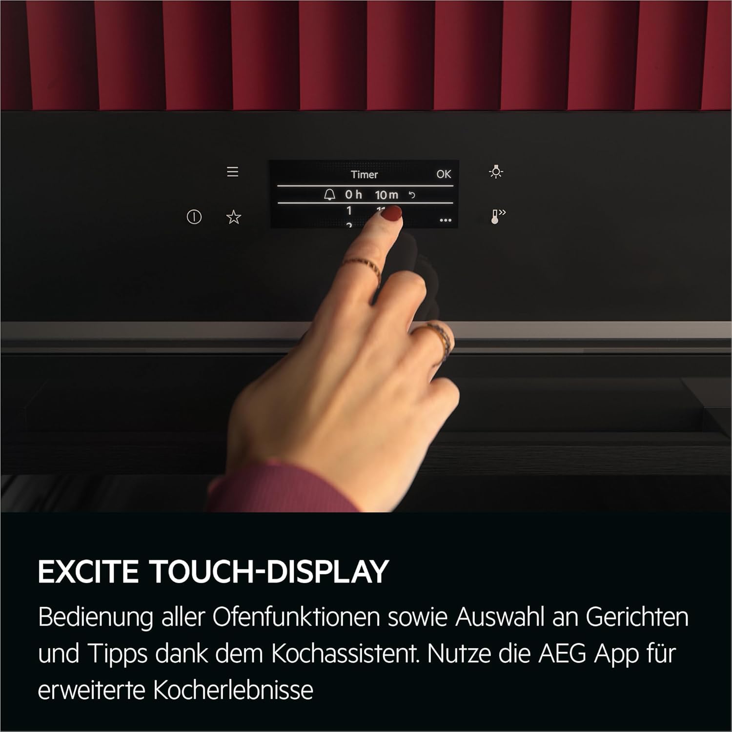 AEG - Four encastrable Série 7, Wifi, pyrolyse, TFT, sonde thermique - TE7PB62WAB
