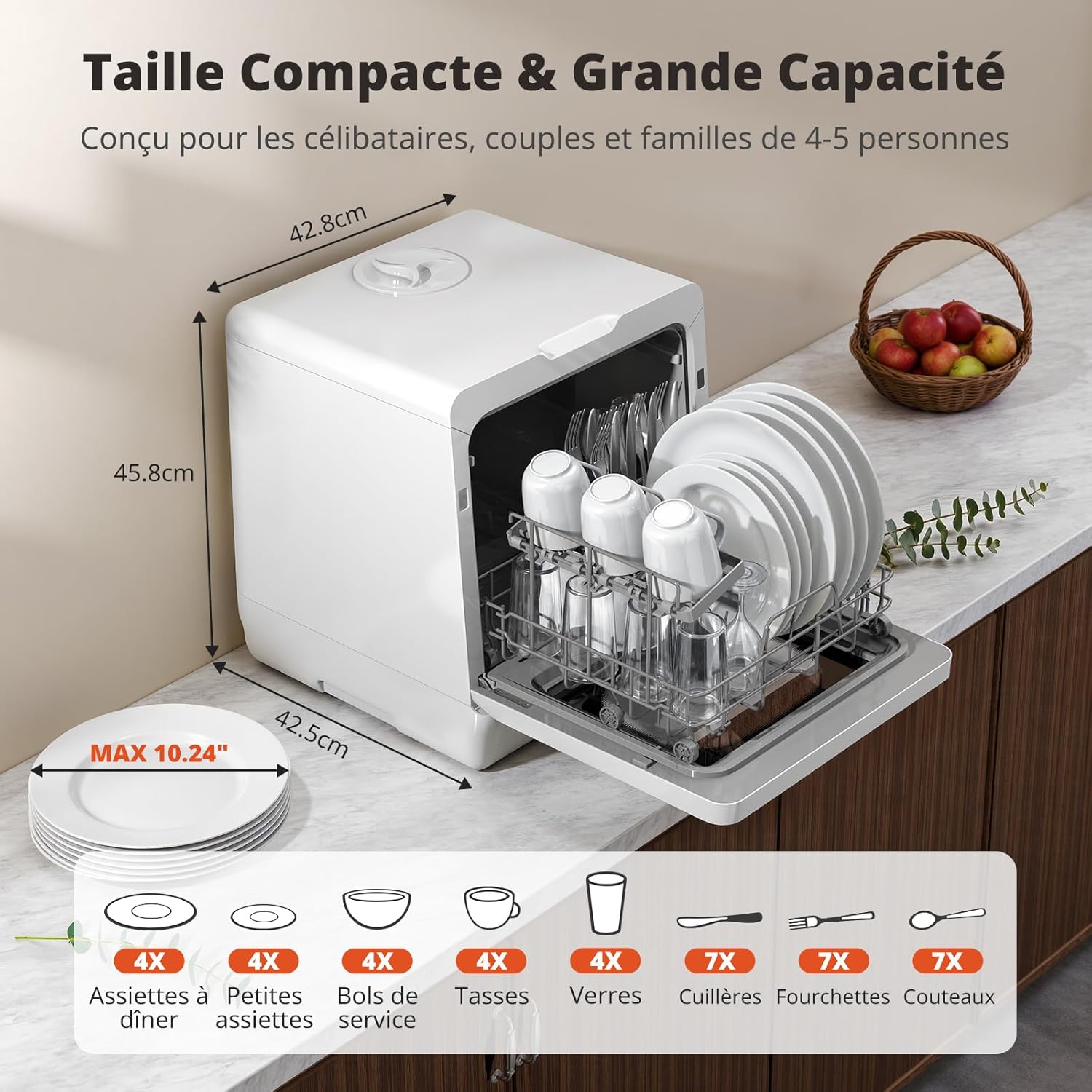 AIRMSEN - portable 5L - 8 programmes, départ différé,