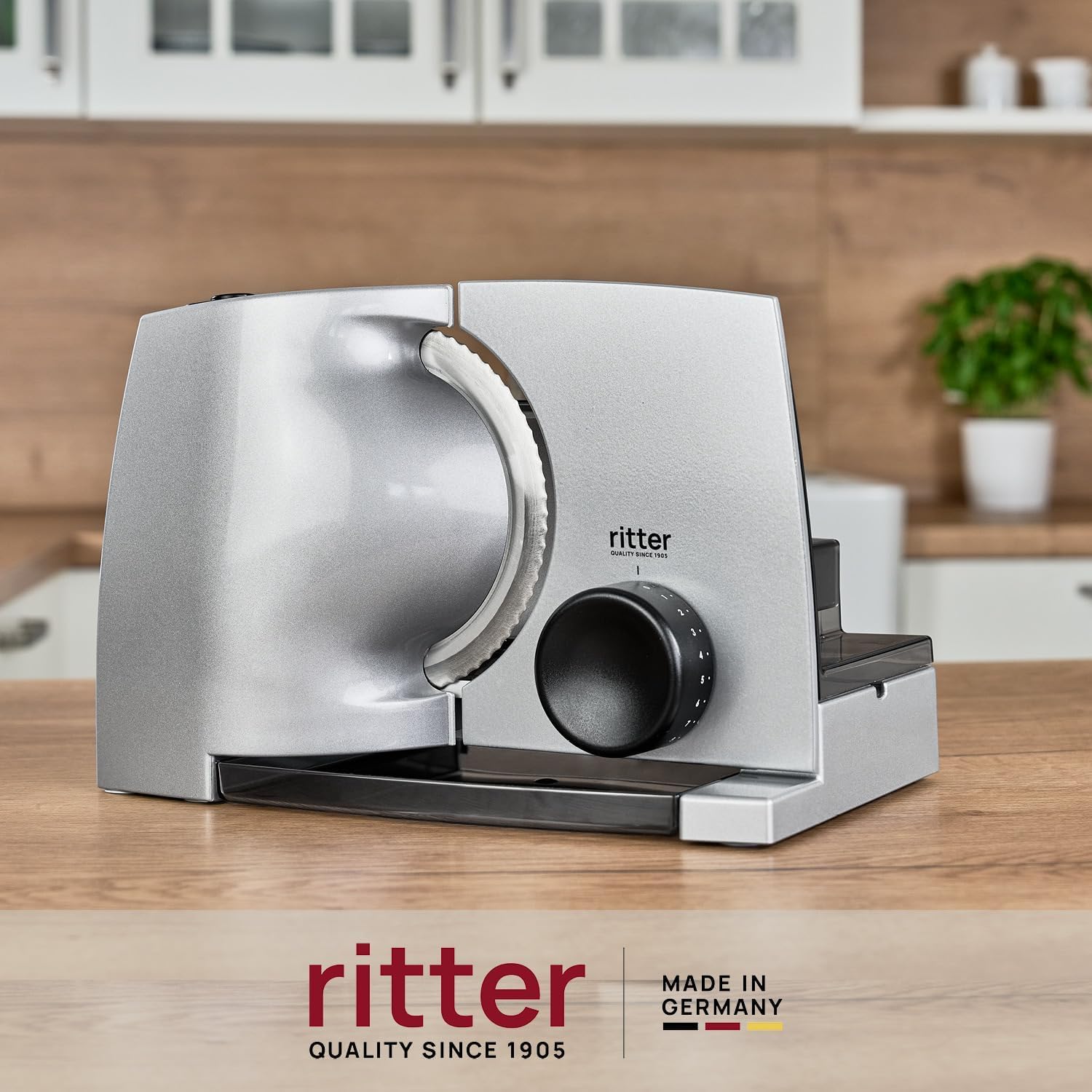 Ritter - Compact 1 - métal - trancheuse électrique universelle, fabriquée en Allemagne