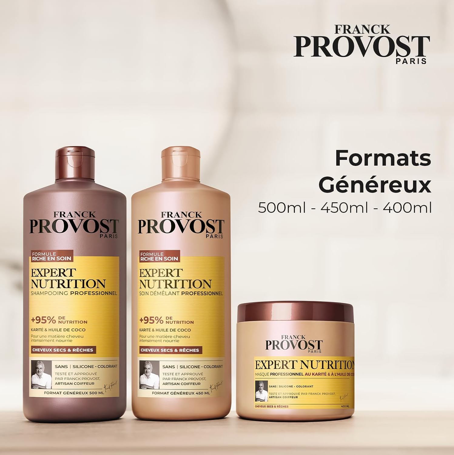 Franck Provost - Expert Nutrition - 400ml - masque capillaire nutrition intense