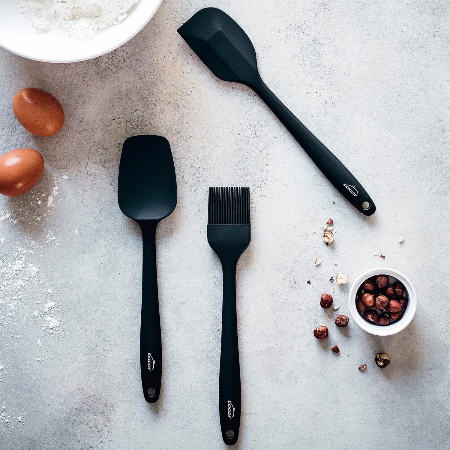 Lacor - spatule silicone écologique, 27,5 cm, sans BPA, 64464