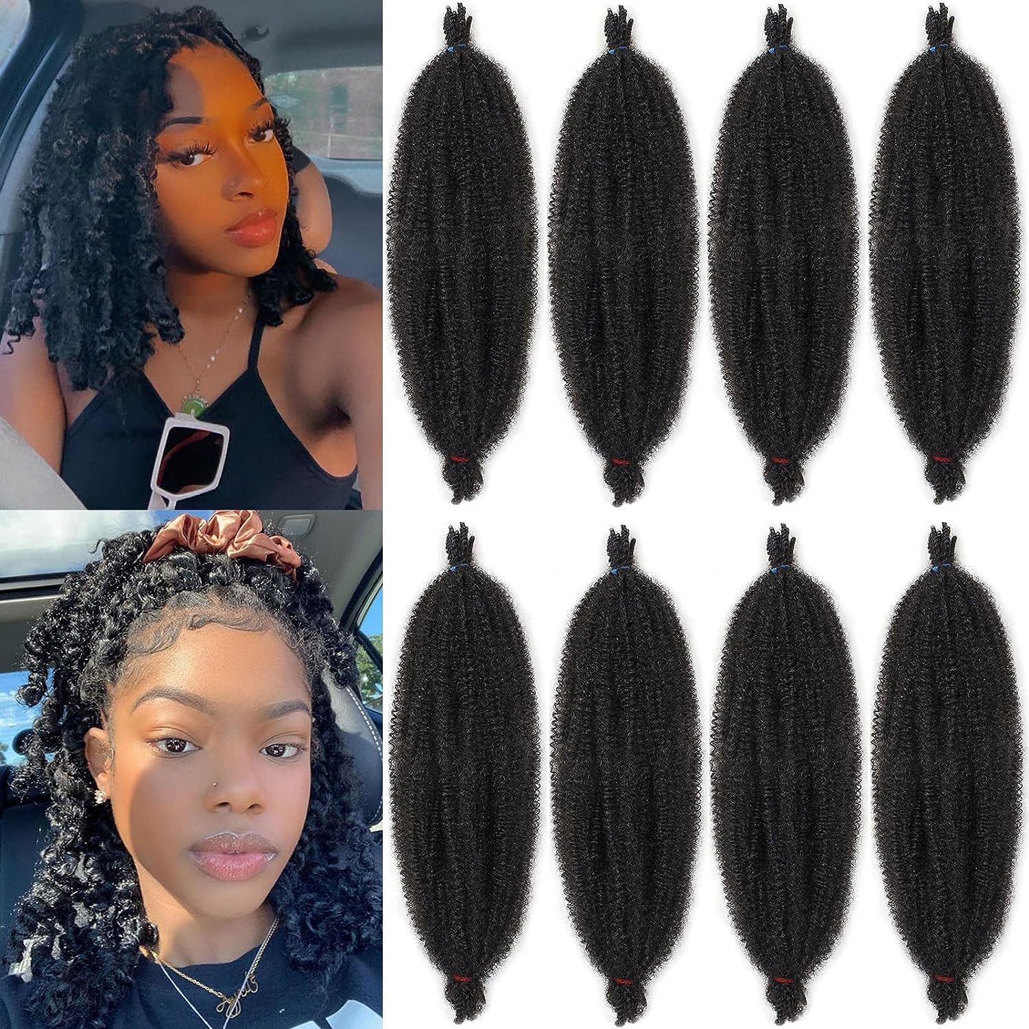 Xtrend - extensions cheveux pré-séparés, vanilles synthétiques, noir 1B#