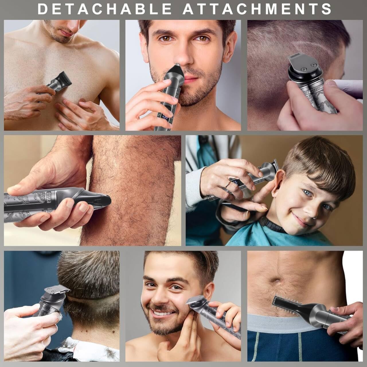Hatteker - tondeuse barbe sans fil, compacte, autonomie 609G