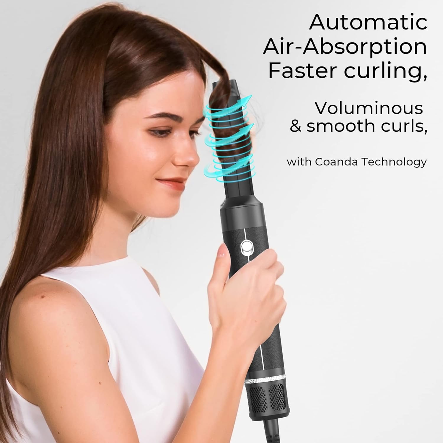 Brosse soufflante 7 en 1 - 10000 TR/MIN - 200M ions - diffuseur bouclés