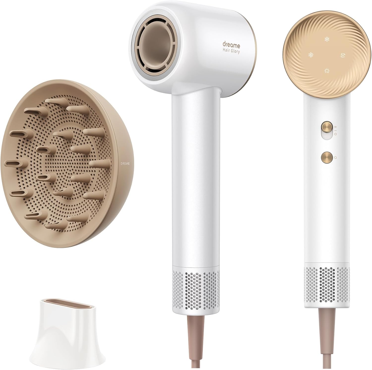 Dreame - Hair Glory Combo - léger, moteur 110000 tr/min, ionisation, séchage rapide, 70m/s airflow