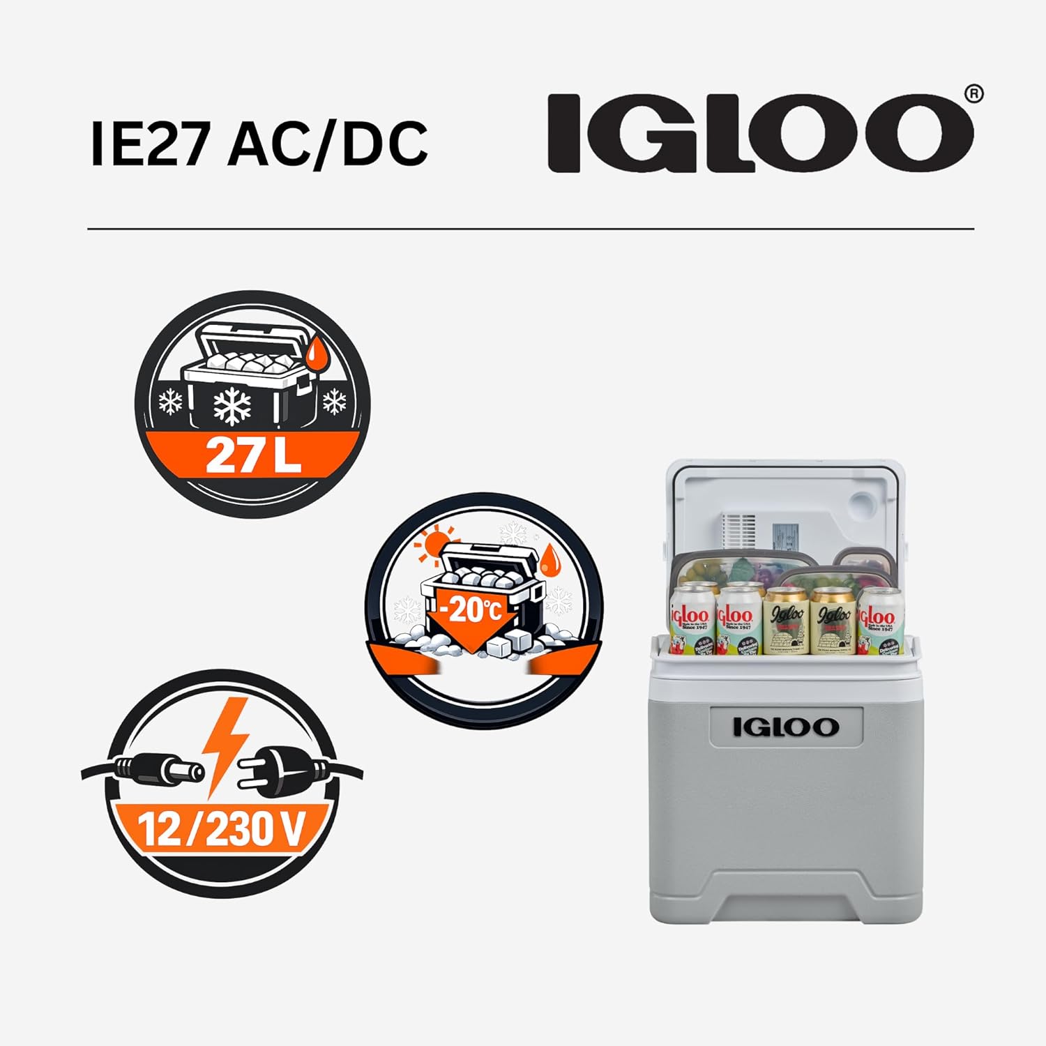 IGLOO - glacière électrique - compacte - maintien au frais et portable