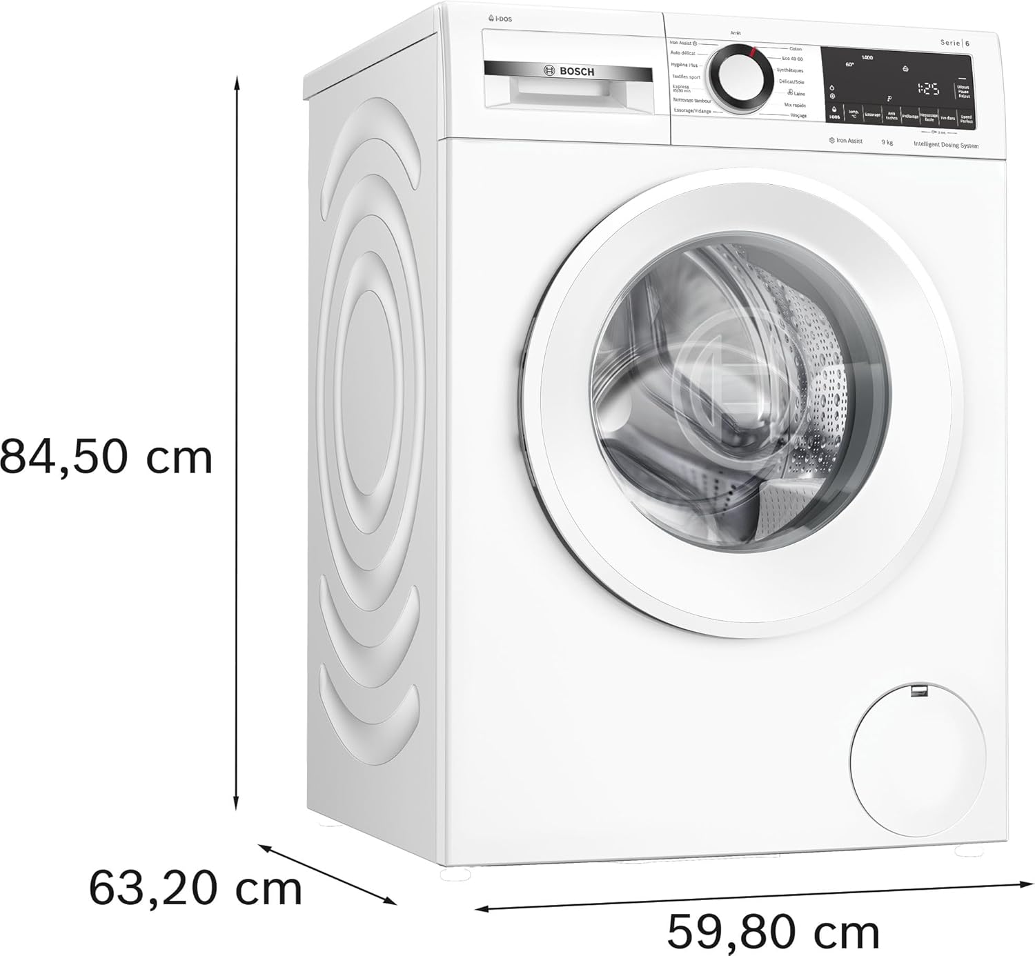 Bosch - Série 6 lave-linge 9kg 1400trs/min 60x85x60cm - WGG244F1FR