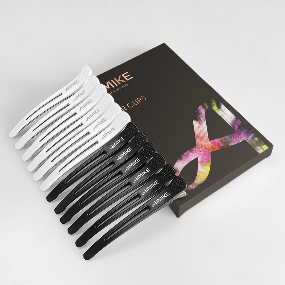 AIMIKE - pinces à cheveux lot de 12 - antidérapantes, sans traces, usage cheveux fins et épais