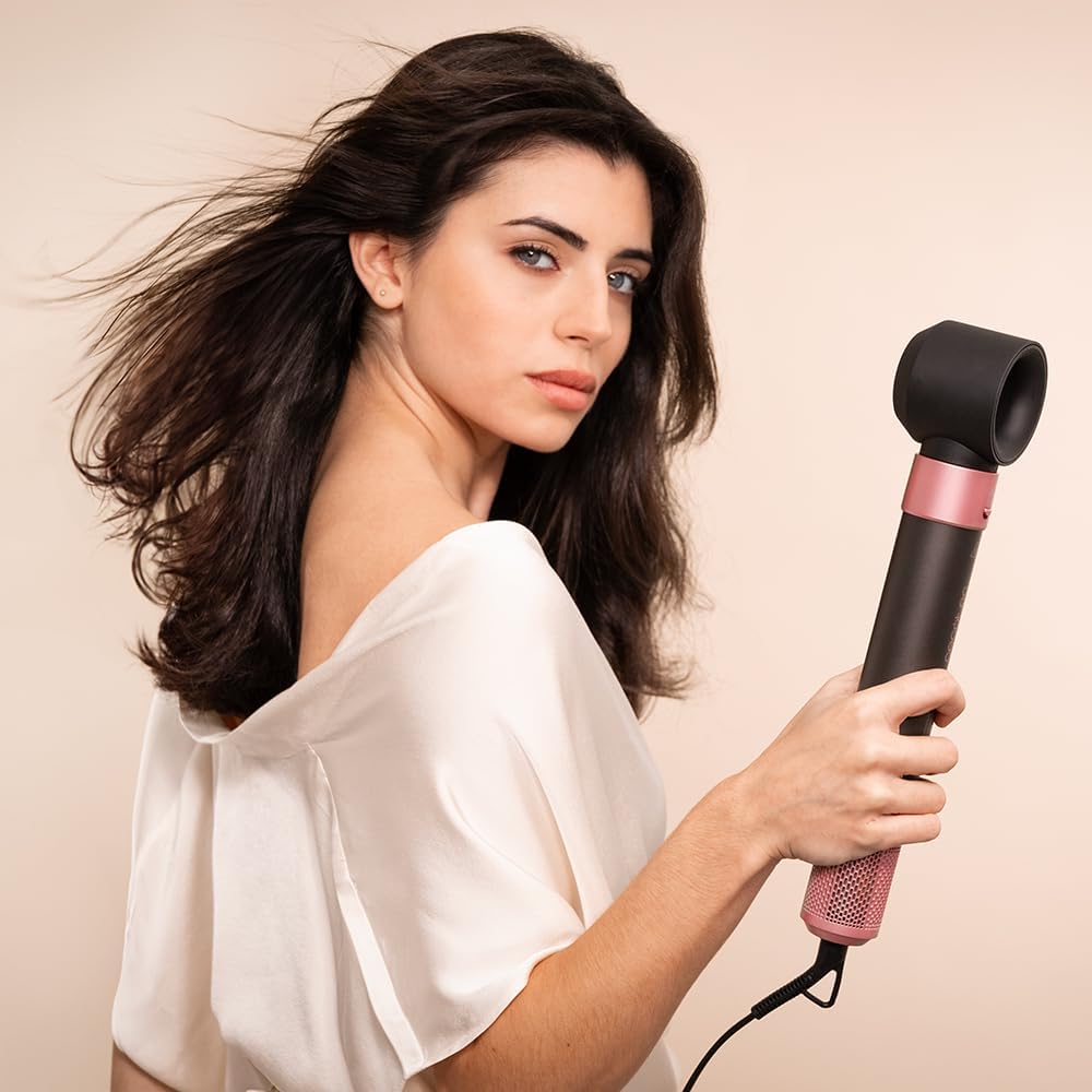 Cecotec - Brosse soufflante AirGlam - 1400W, Coanda, 3 vitesses, contrôle chaleur intelligent