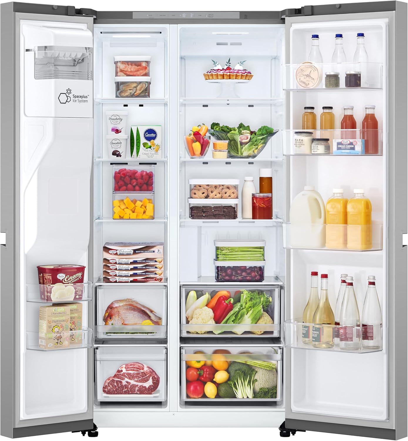 LG – Réfrigérateur américain série GSLC – grandes capacités – design moderne 