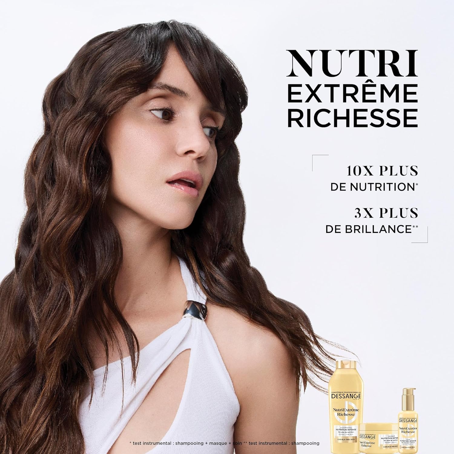 DESSANGE - Nutri-Extrême Richesse - 280ml - masque nutrition intense, peptides & huile de lin, cheveux très secs