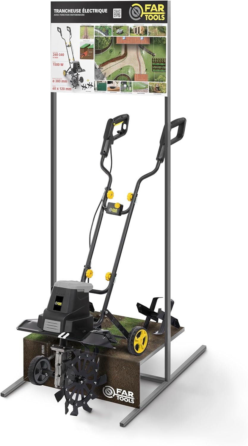 Fartools - trancheuse TM 1500 - 380 mm - 1500 W, 2 couteaux, TM1500