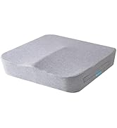 Bonmedico Coussin orthopédique en mousse à mémoire de forme pour chaise de bureau, voiture, fauteuil roulant, etc.