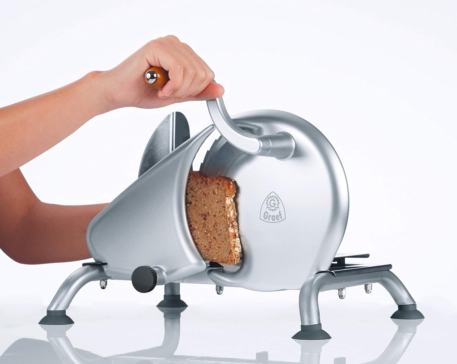 Graef - Manuale H9 - 190 mm - trancheuse inox, épaisseur réglable