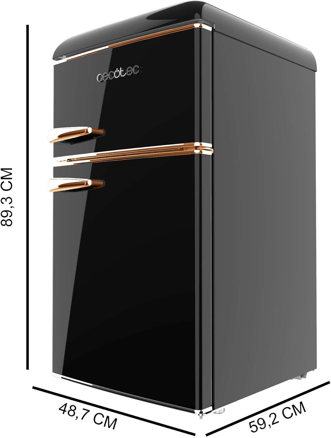 Cecotec - Bolero CoolMarket 2D Origin - 86L, No Frost, LED, classe E, 2D Origin 86