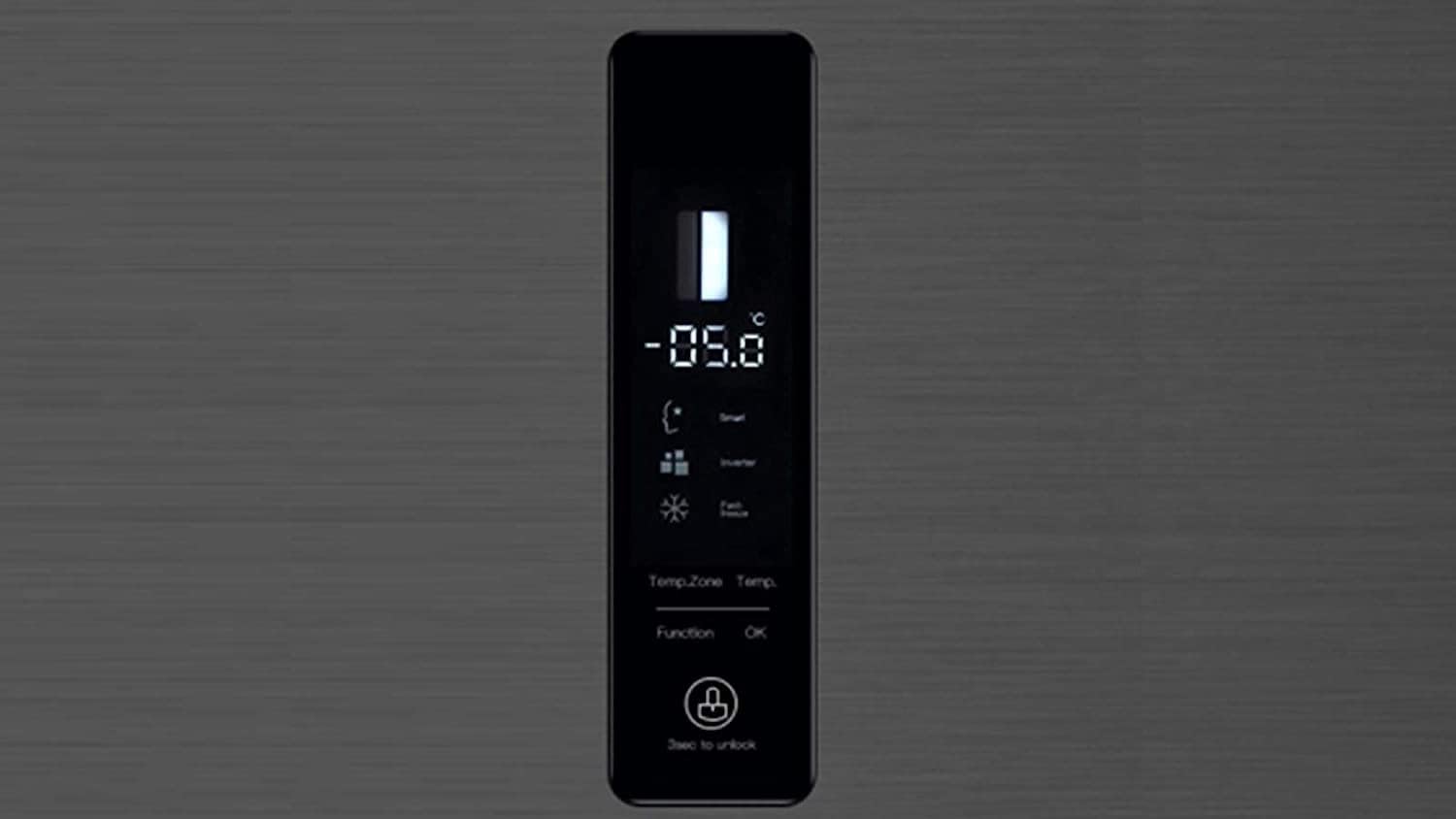 CHIQ - Réfrigérateur américain, 559L, inox noir, no frost, distributeur d'eau, FSS559NEI42D