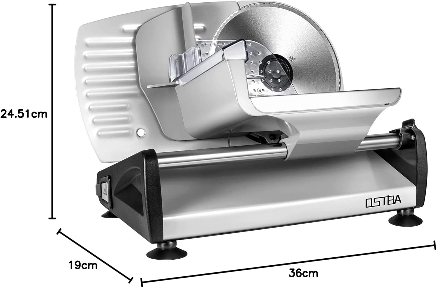 Trancheuse électrique - lame inox 15mm - sécurité enfants, 150W