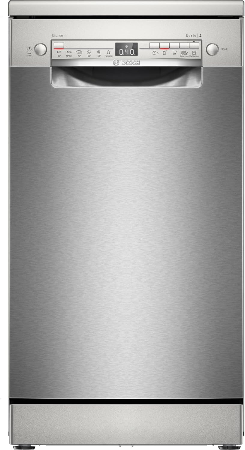 Bosch - Série 2 lave-vaisselle 45cm acier brossé, pose-libre - SPS2HKI55E