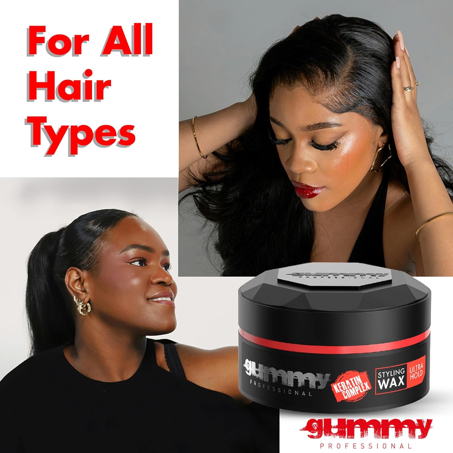 Gummy - cire coiffante ultra fixation 150ml - tenue forte & brillance