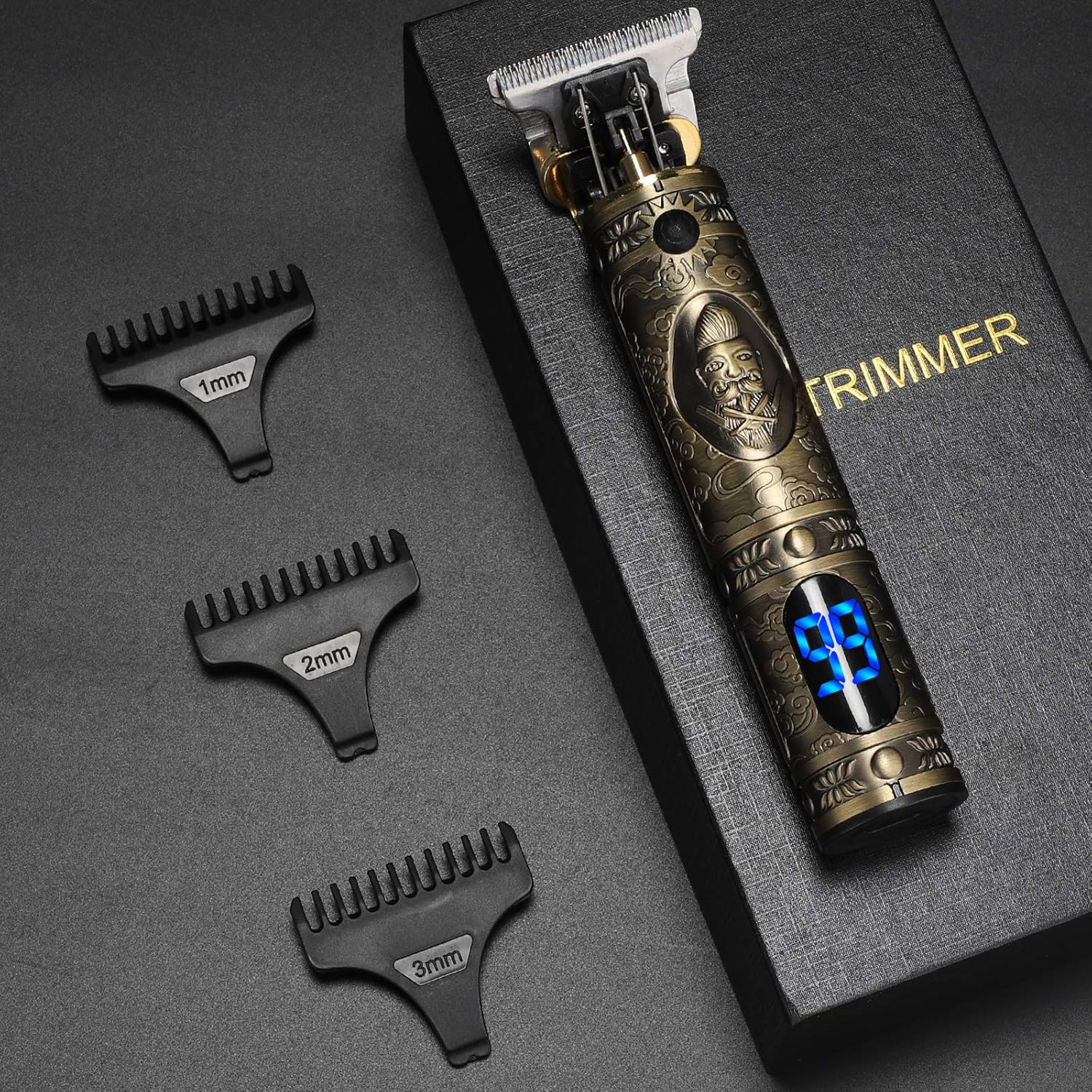 YiLFo - tondeuse cheveux homme pro, LED, sans fil, silencieuse, rechargeables, YiLFo