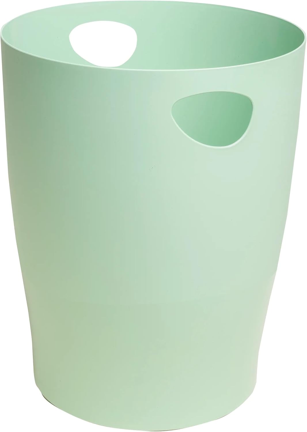 Exacompta - corbeilles à papier Ecobin - 15L, 26.3x26.3x33.5cm, avec poignées, vert sauge - 45380D