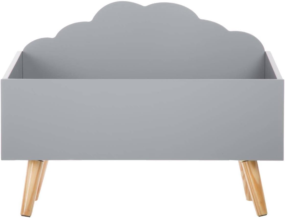 Atmosphera - Coffre Nuage Gris - rangement pratique enfant 60x30x35 cm