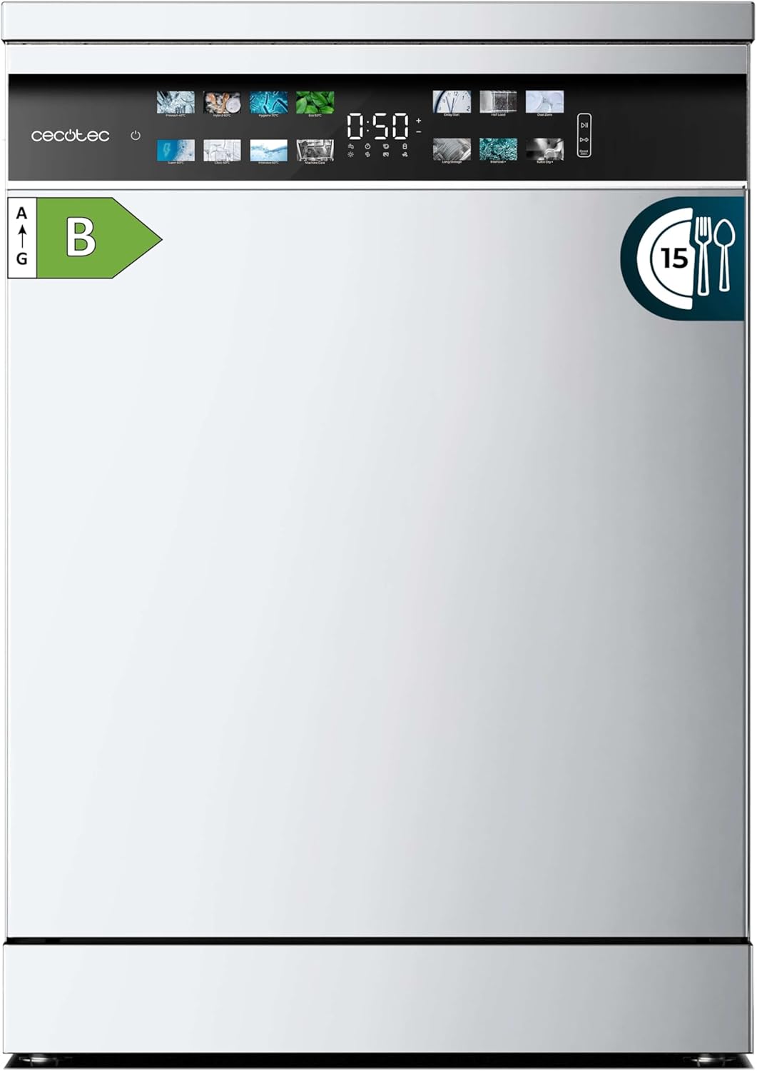 Cecotec - Bolero série Aguazero - 60cm - 15 couverts, Inverter, Turbo Dry, 6700B