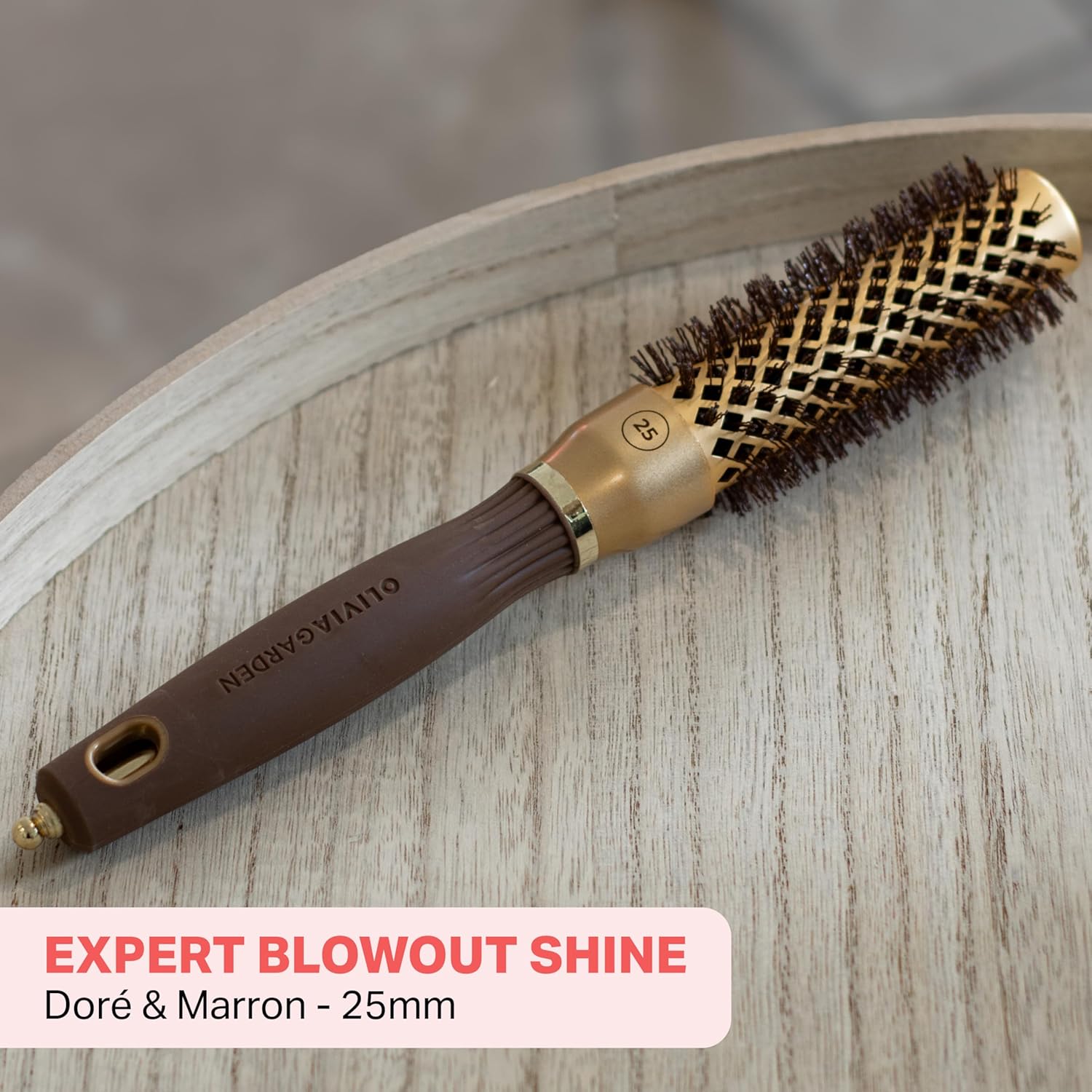 Olivia Garden - Expert Blowout Shine - ronde céramique antistatique - brushing sans frisottis