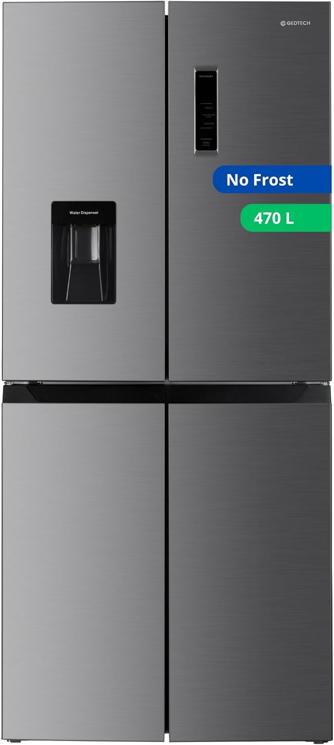 GEDTECH - Multi-portes, 470L, inox, eau, No Frost - GMP470IXT
