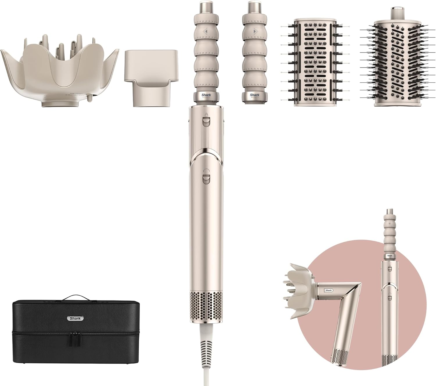 Shark - Styler air chaud multi-styles - boucleurs, brosses, concentrateur, sans chaleur