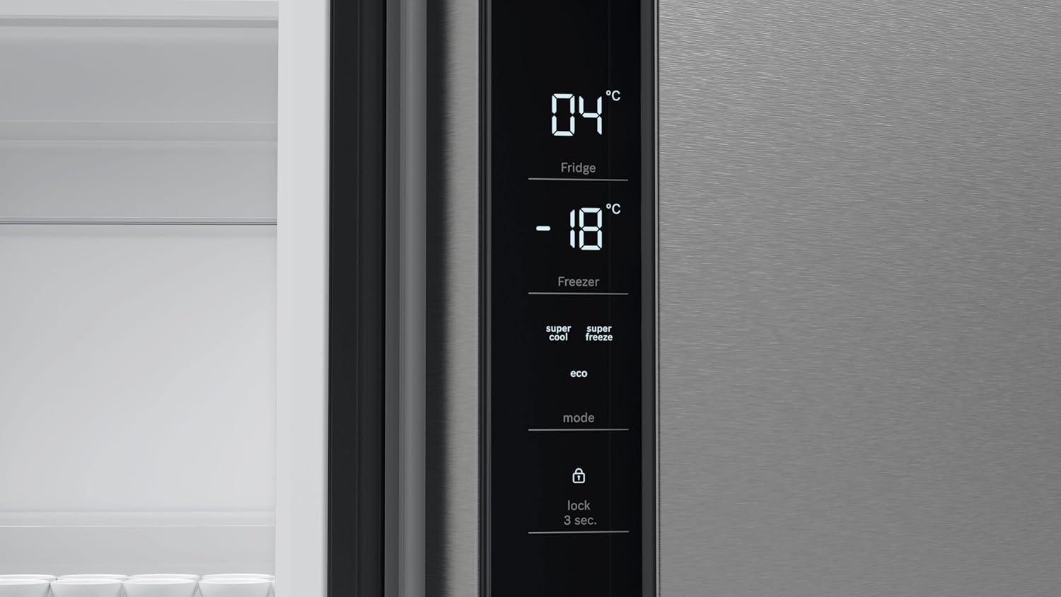 Bosch - Série 4 multi-portes, 605L, 183x91cm, inox, anti-traces KFN96VPEA