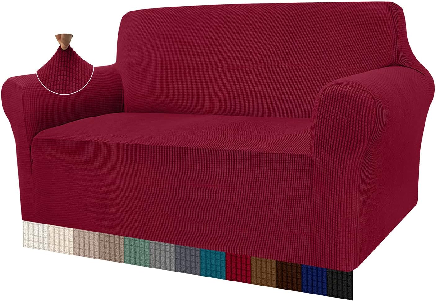 Granbest - housse canapé jacquard extensible 2 places - protection animaux