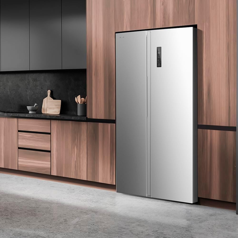 Cecotec - Bolero CoolMarket SBS 562 - 562L - No Frost, Inox, Classe D, modes Eco/Vacances, SBS 562