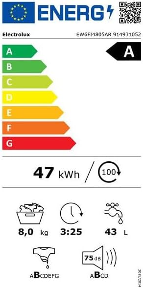 Electrolux - lsérie 600 - 8kg/54cm - vapeur