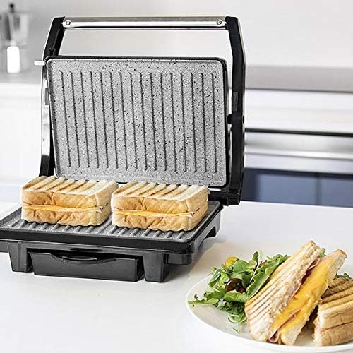 Cecotec - Grill électrique Full Open - 750W, 180°, revêtement pierre, poignée froide