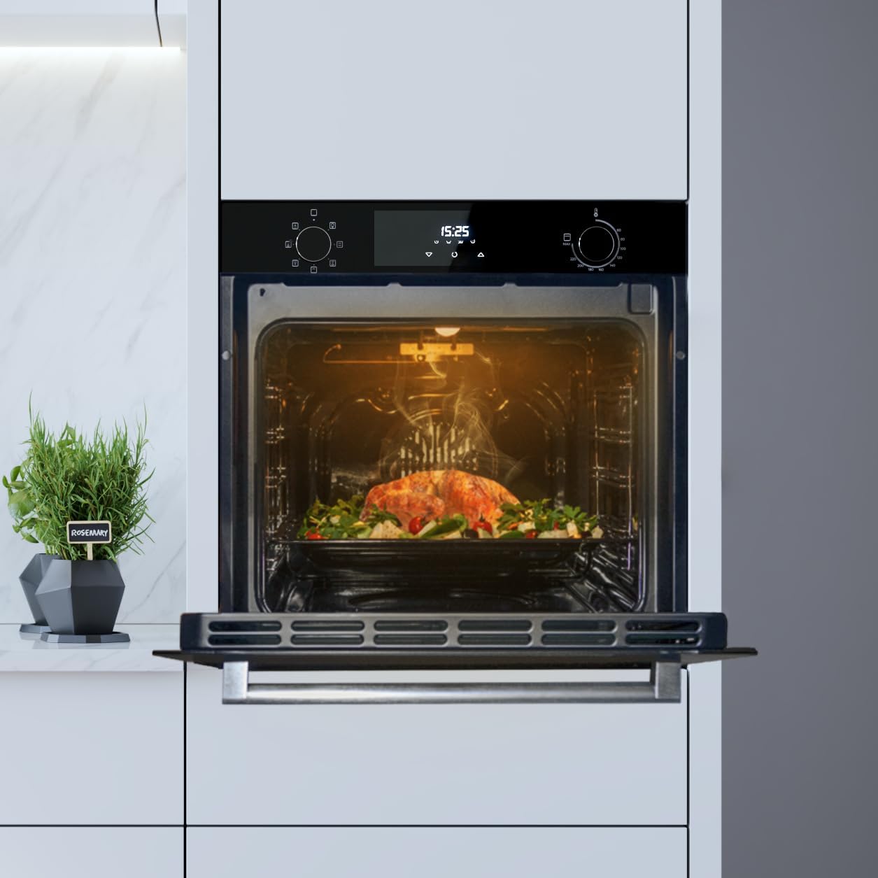 Cecotec - Bolero Hexa, 60cm, 72L, 2800W, multifonctions, grill, M226000