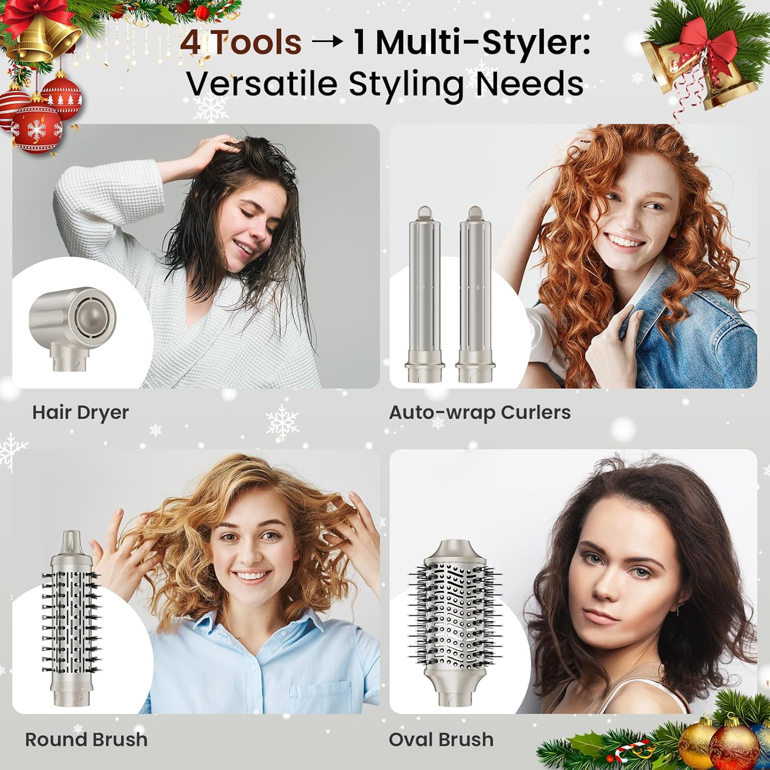 MESCOMB - Air Styler 5 en 1 - brosse chauffante, sèche-cheveux, style polyvalent, protection thermique