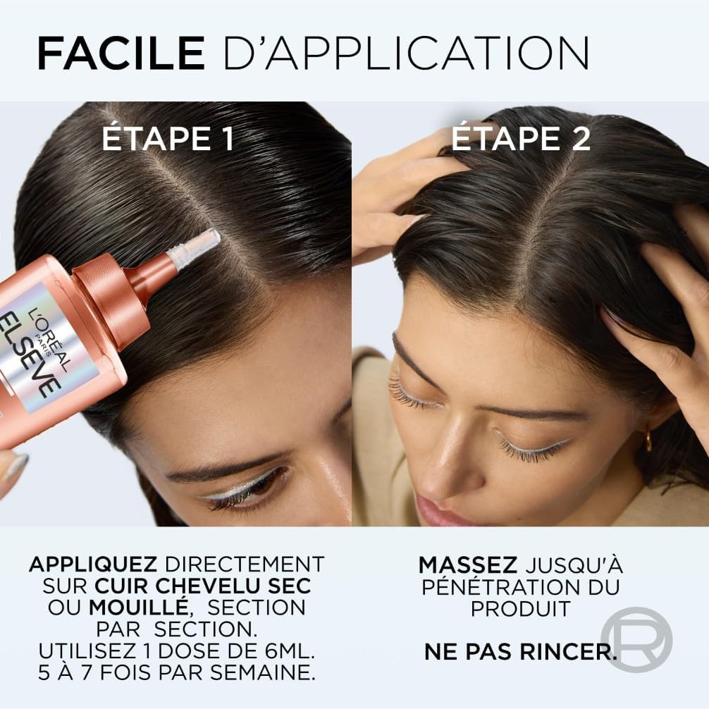L'Oreal Paris - Elseve Fiber Booster - sérum anti-chute 6 semaines - stimule la pousse, enrichi Aminexil-R