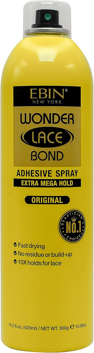 EBIN NEW YORK - Wonder Lace Bond Spray - 400ml - adhésif extra fort perruque