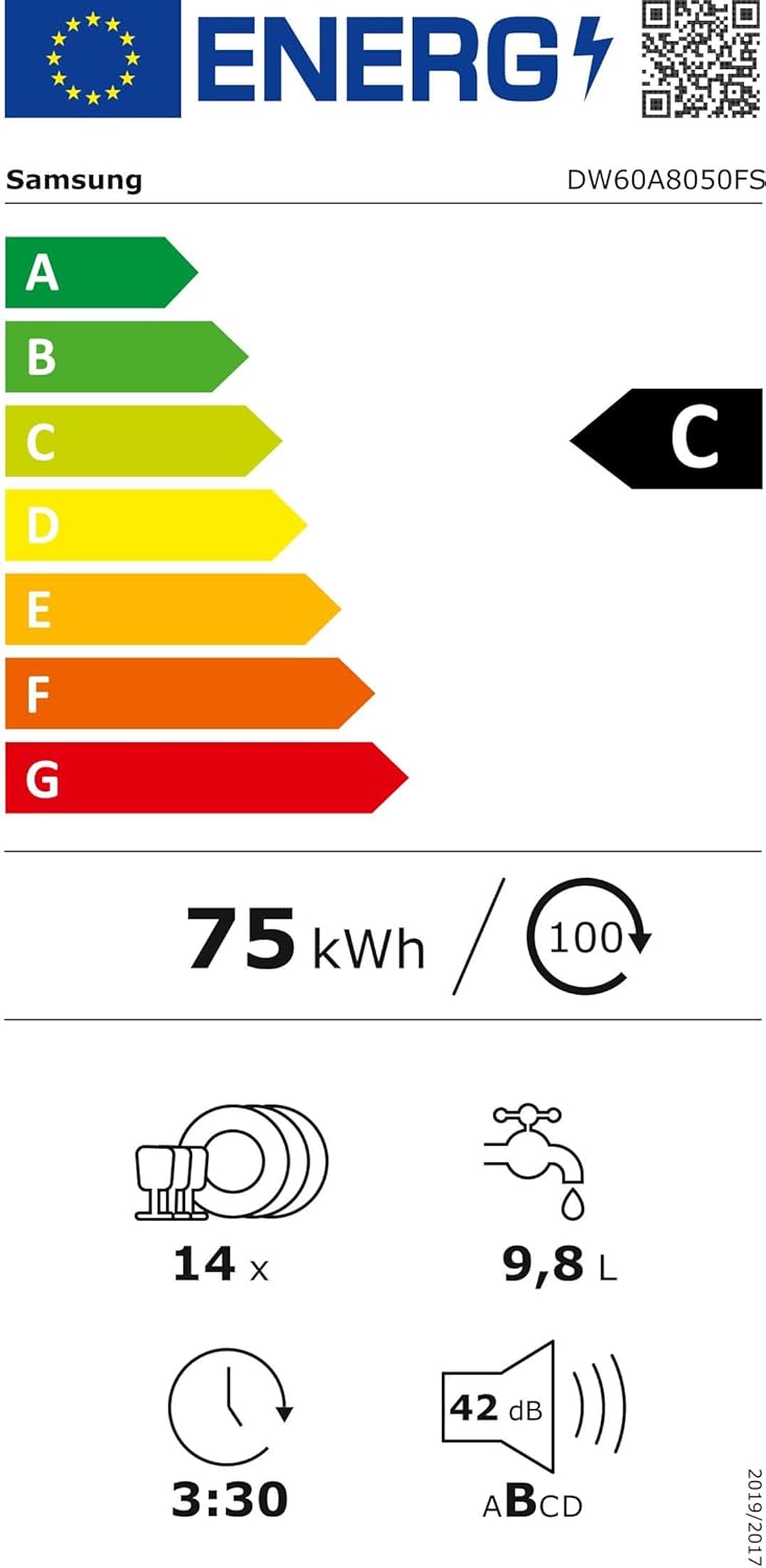 Samsung -  14 couverts Wi-Fi inox, série 8000