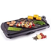 Duronic GP20 Plaque électrique de table 2000 W | Surface de cuisson 52 x 27 cm | Grill antiadhésif...
