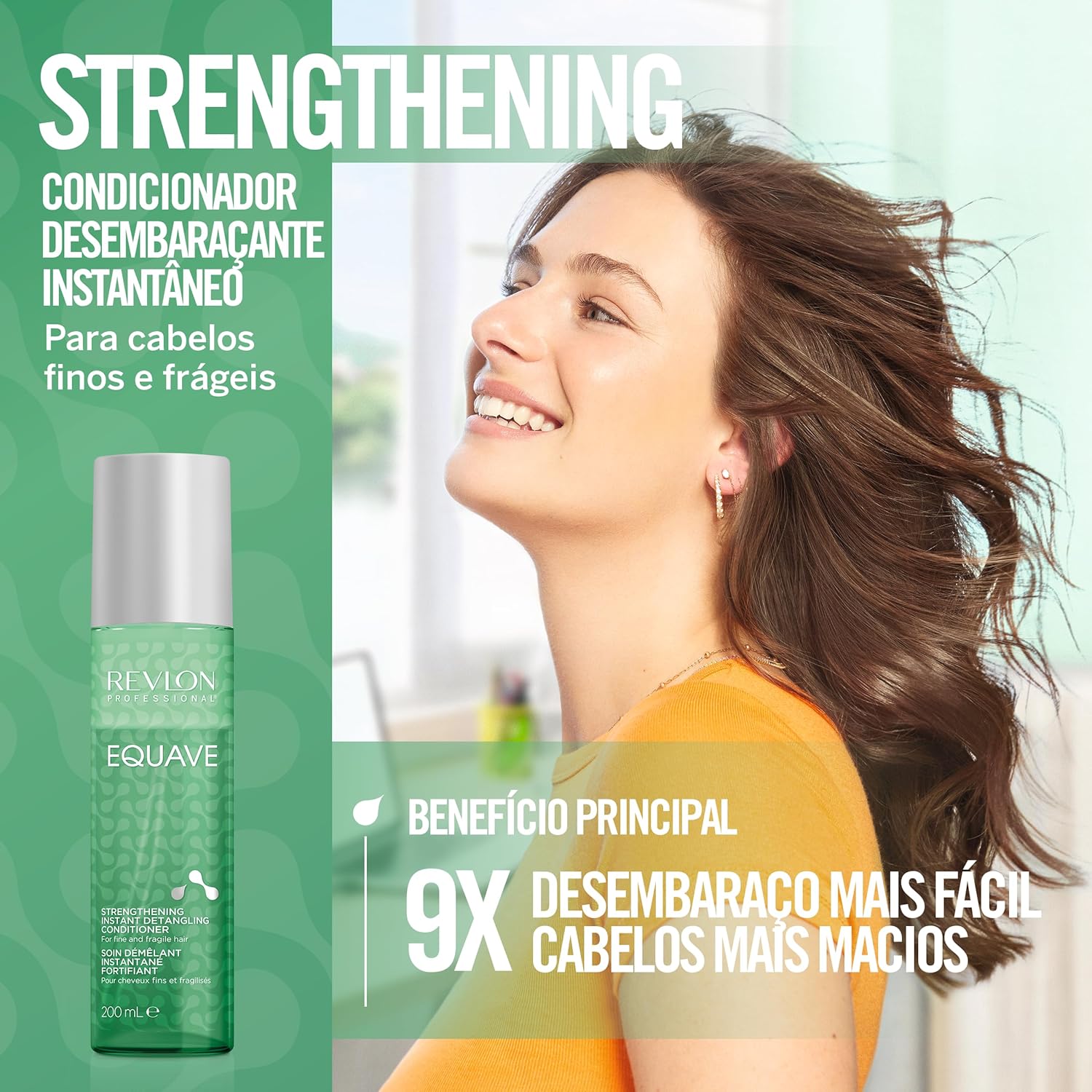 Revlon Professional - Equave Soin Démêlant Bi-Phase 200ml - fortifie et démêle cheveux fragiles