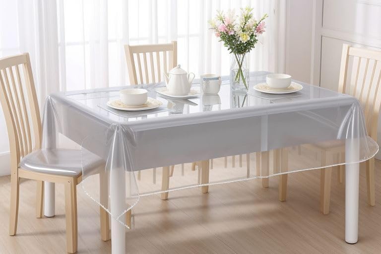 VITA PERFETTA - Protection Fine PVC transparente - 140x200 cm - nappe rectangle